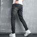 Men's Clothing Retro Slim Fit Ripped Stretch Men's Jeans Simple Skinny Jeans For Casual Wear_mkmklike.com