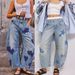 Women's Clothing Spring Casual Loose Mid Waist Tube Shaped Women's Jeans_mkmklike.com