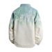 2025 Spring Trend Tie Dye Gradient Shirt Collar Denim Men's New Loose High Street Fashion Casual Jacket_mkmklike.com