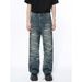 Men's Clothing Spring New Products Retro Tie Dye Straight Loose Washed Jeans_mkmklike.com