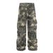 Men's Camouflage Cargo Tie-Dye Niche Loose Wide-Leg Denim Long Design Functional Style Multi-Pocket Tactical Pants_mkmklike.com
