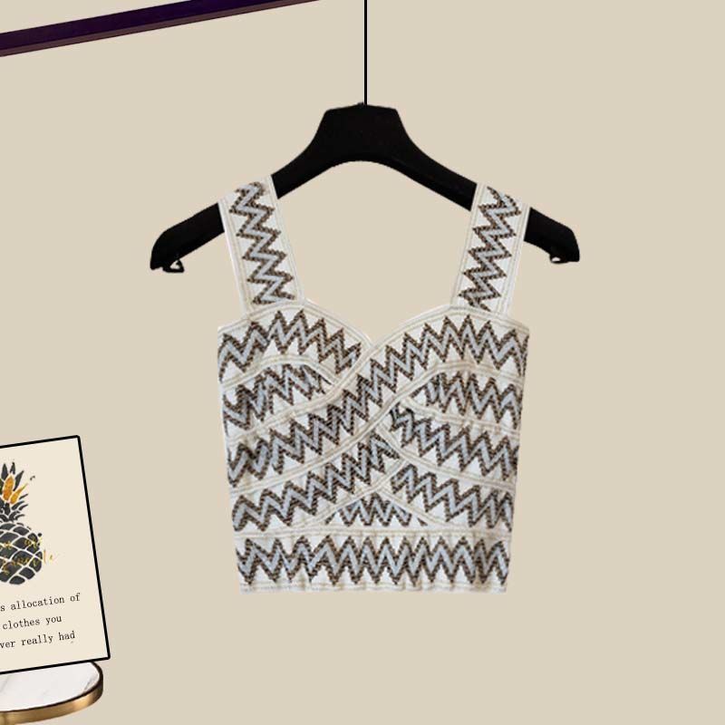 Women's Clothing Summer Suits For Women New Large Size Women's Clothing Shirt Top Suspenders With Denim Shorts Three Piece Suit_mkmklike.com