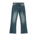 Men's Retro Washed Blue Jeans – Relaxed Straight Fit With Distressed Details, Multiple Sizes Available_mkmklike.com
