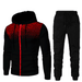 Men's Clothing Autumn and Winter New Men's Casual Cardigan Hooded Sweater 3D Printed Youth Men's Jacket Set_mkmklike.com