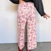 Shiying Cross-Border New High-Waisted Jeans Women, European And American Fashion Retro Floral Print Zippered_mkmklike.com