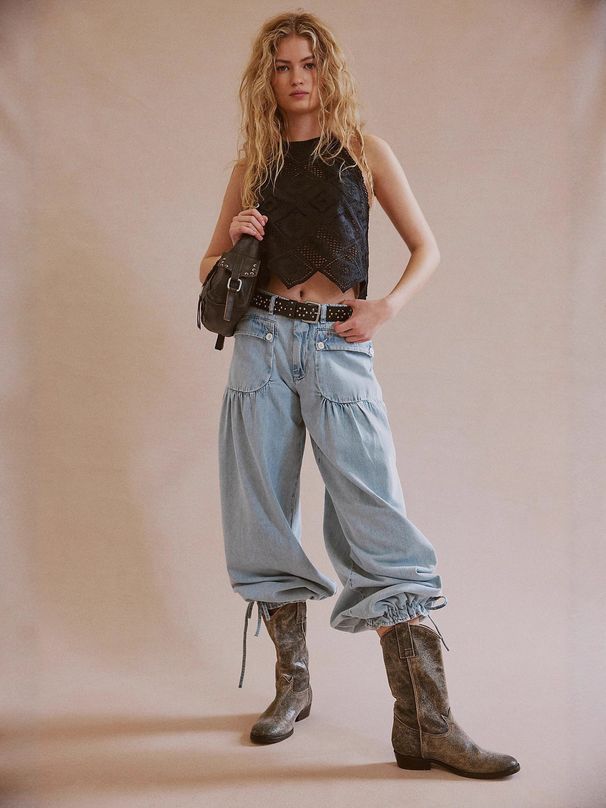 Women's Mid-Rise Non-Stretch Tapered Loose Retro Denim Jeans European American Cross Border Trade Source_mkmklike.com