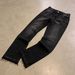 "Men's Retro Washed Blue Flared Jeans - High Street Ripped Denim With Vintage Appeal"_mkmklike.com