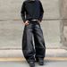 Cleanfit Retro Whiskered Knife Jeans High Street Casual Straight Leg Wide Loose Pants For Men And Women Trendy American Style_mkmklike.com
