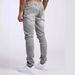 Men's Distressed Skinny Stretch Jeans Patchwork Testing Small Order Customization Denim_mkmklike.com