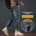 Men's 2026 Spring New Hong Kong Style Fashion Jeans, Hip Hop High Street Trendy Letter Print Casual Versatile Denim Pants_mkmklike.com