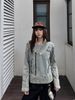 Vintage Irregular Denim For Women Autumn Washed Design Jacket Top_mkmklike.com