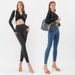Trendy Girl Closet New Waist Yoga Jeans For Women High Elastic Tight Slimming Hip Enhancing Double Pocket Fitness Casual Pants_mkmklike.com