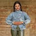 Women's Clothing Vintage Washed Denim Jacket – Motorcycle-Inspired Collar & Distressed Details (5 Sizes, Light Blue)_mkmklike.com