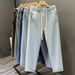 Men’s Stretch Waist Relaxed Fit Jeans – Summer Lightweight Straight-Leg Cropped Pants (S-3XL, Modal Blend, High Street Vintage Style)_mkmklike.com