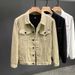 Spring And Autumn Short White Clothing, Korean Version Trendy Casual Work Denim Jacket For Men's Clothing_mkmklike.com