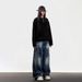 Vintage Washed High-Waisted Relaxed Fit Unisex Jeans - Classic Straight Leg Denim Pants For Men & Women_mkmklike.com