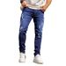 New European And American Style Cat Whiskers Denim Men's Cross-Border Ins Trend Black Slim High Waist Jeans Skinny Pants_mkmklike.com