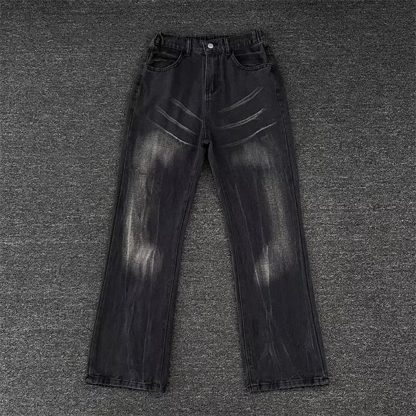 Men's Clothing 25 Jeans For Men And Women, Flared Cleanfit, Niche American Straight Trousers_mkmklike.com