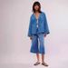 Women's Clothing Women's Denim Shirt New Style Lace Up Versatile Long Sleeved Pocket Washed Denim Shirt Jacket_mkmklike.com