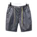 Men's Ice Silk Thin Denim Shorts Summer Loose Casual Khaki Outer Wear Elastic Waist Stretch_mkmklike.com