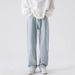 Men's Relaxed Fit Straight Leg Jeans | Comfort Stretch Denim Pants For Casual & Daily Wear Comfort Stretch Fabric_mkmklike.com
