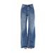 Vintage Washed High-Waisted Straight-Leg Jeans – Button-Front Wide-Leg Denim Pants For Women (Blue, S-XL)_mkmklike.com