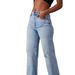 "Vintage Washed Lambswool-Blend Jeans - Light Blue Distressed Denim (S-5XL)"_mkmklike.com