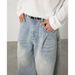 Men's Retro Washed Denim Jeans High Street Style Spring Straight Leg Pants Loose Fit Casual Trousers Trendy Brand_mkmklike.com