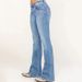 Women's Clothing Jeans Slim Fit Washed Bell Bottoms Women's Trousers_mkmklike.com