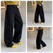Men's Classic Black Washed Denim Jeans - Relaxed Straight Fit For Casual Wear (S-5xl) - Essential_mkmklike.com