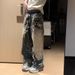 Retro 3d Chain Print Jeans – Oversized Streetwear Denim Pants For Men & Women (S-3xl) Relaxed Fit Unisex Appeal_mkmklike.com