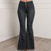 Women's High-Waisted Flared Jeans With Rhinestones - Stretchy Retro Vintage Denim Pants (Blue/Black, S/M/L/XL/XXL)_mkmklike.com