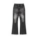 Men's Clothing Men's Slim Fit Stretch Jeans Cleanfit Washed Style High Street Vibe Black Gray Straight Leg Jeans_mkmklike.com