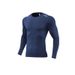 Men's Clothing Long-Sleeved Tights Breathable High-Elastic Quick-Drying Tops Running Fitness Training Clothes Sports Long Sleeves_mkmklike.com