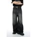 Nordmann Black Gray Jeans Men 2025 New High Street Trendy Brand Versatile Casual Pants Straight Loose Wide-Leg Trousers_mkmklike.com