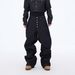 Vintage American Baggy Jeans For Men - Black Raw Denim Wide Leg Straight Fit With 5-Button Fly & Floor-Length Design_mkmklike.com