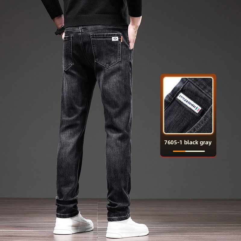Men's Jeans Straight Pants Men's Casual Stretch Pants_mkmklike.com