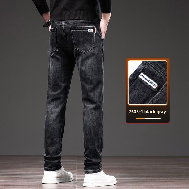 Men's Jeans Straight Pants Men's Casual Stretch Pants_mkmklike.com