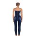 Jeans fashion tube top stretch one-piece jeans_mkmklike.com