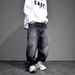 Men's Cool Stylish Straight Leg Jeans American Streetwear High Street Versatile Casual Pants Design_mkmklike.com