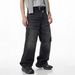Inflation Men's Vintage Washed Denim Jeans – Distressed Cat Whisker & Beaded Streetwear Pants (S-Xl, Mid-Rise, Relaxed Fit)_mkmklike.com