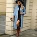 Trendy Oversized Denim Jacket For Women - Long Washed Cotton Coat With Lapel Collar, Streetwear Fashion For Fall_mkmklike.com