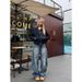 American Retro Washed Bamboo Deconstruction Loose Scimitar Jeans Men's Wide-leg Casual Trousers_mkmklike.com