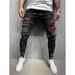 Loom European And American Slim Fit Ripped Skinny New Men's Painted Jeans Factory Direct Sale_mkmklike.com