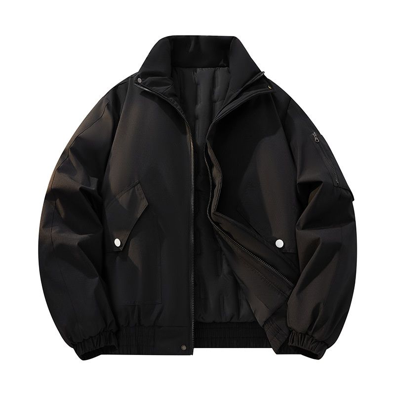 2025 New American Style Retro Men's Coat Autumn Winter Thickened Warm Solid Color Couple Jacket Trendy Brand Men_mkmklike.com