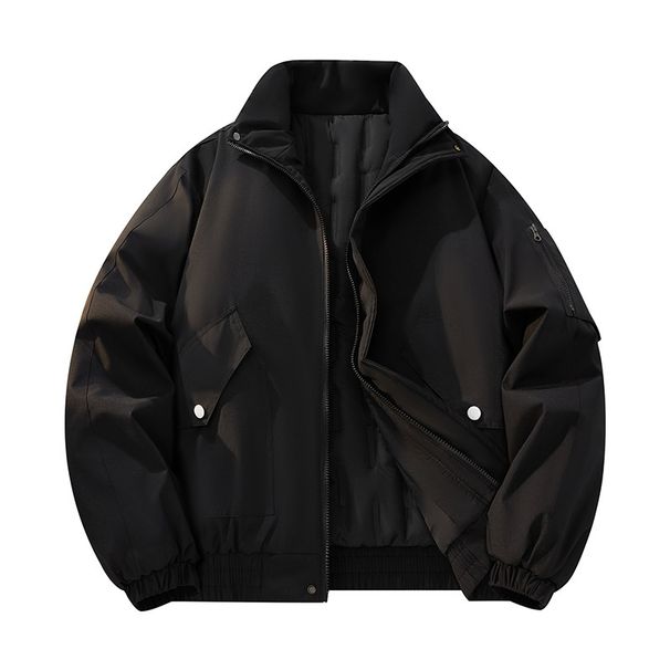 2025 New American Style Retro Men's Coat Autumn Winter Thickened Warm Solid Color Couple Jacket Trendy Brand Men_mkmklike.com