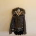 Women's Denim Jacket With Detachable Faux Fur Hood, Short Cropped Bomber Style Coat For Winter & Fall (Blue/Brown, S-L)_mkmklike.com