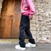 Men's Casual Loose Straight Leg Washed Embossed Jeans Heavy Duty Trendy Streetwear Versatile American Style for Women_mkmklike.com