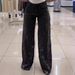 Women's Clothing Summer Wide Leg Pants Trousers Lace Stitching Jeans_mkmklike.com