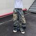 Unisex Loose Casual 3D Printed Jeans Distressed Ripped Optical Illusion Style Men's Denim_mkmklike.com